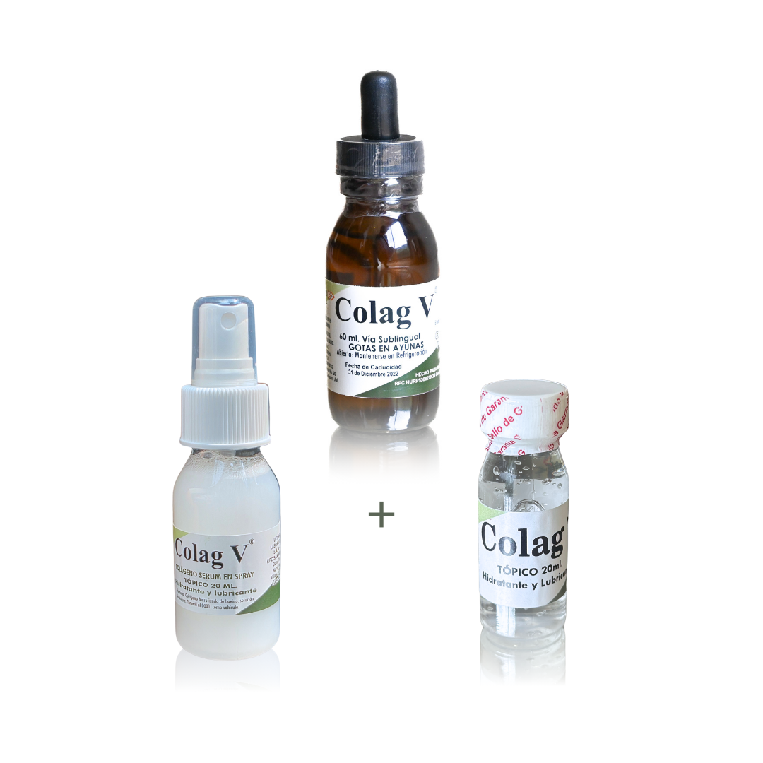 Colag V Sublingual + Gel Tópico + Spray Serum + Envío Gratis (Promoción)