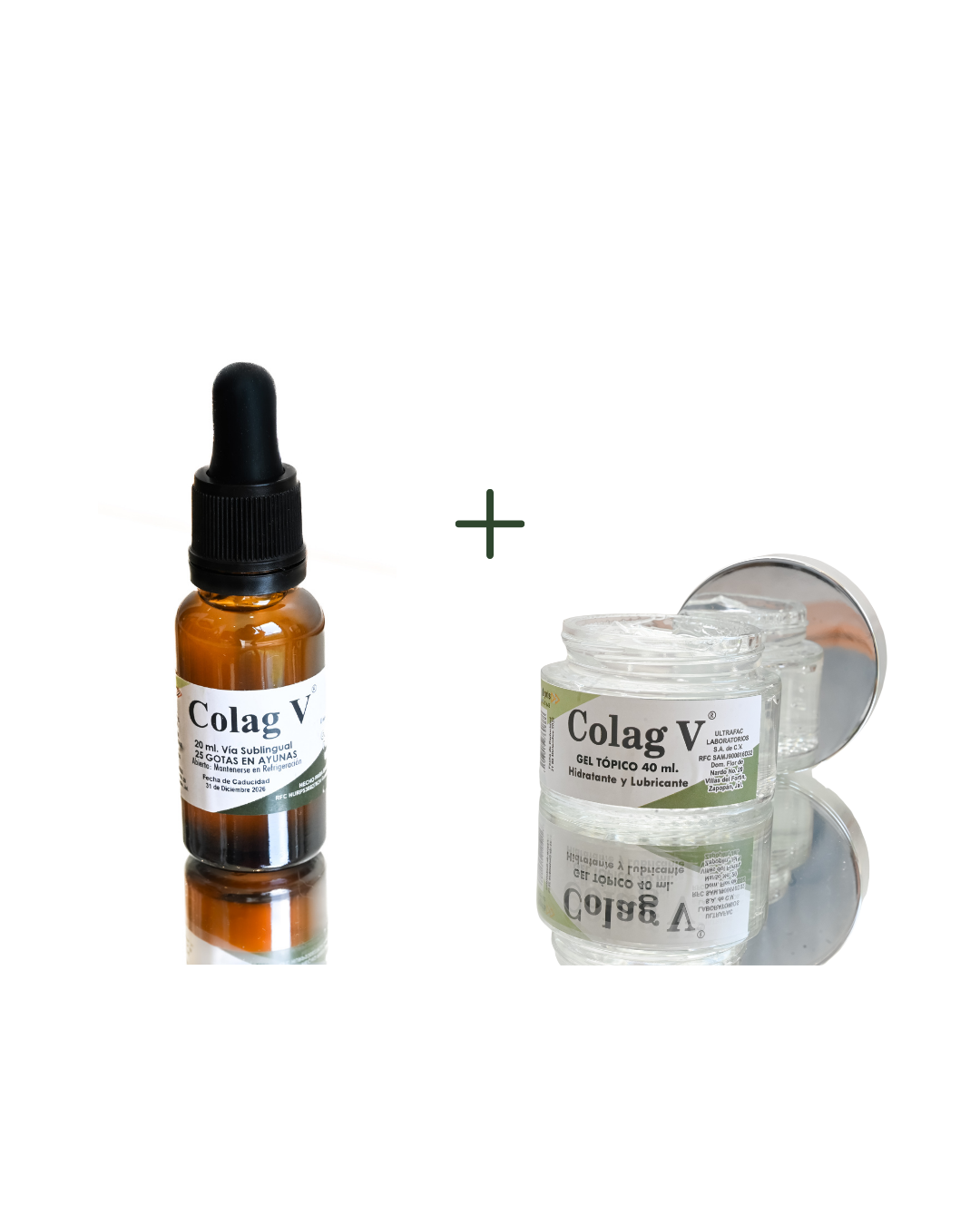 PROMO Colag V Sublingual + Gel Tópico 40 ml | Hidratación, recuperación y textura uniforme