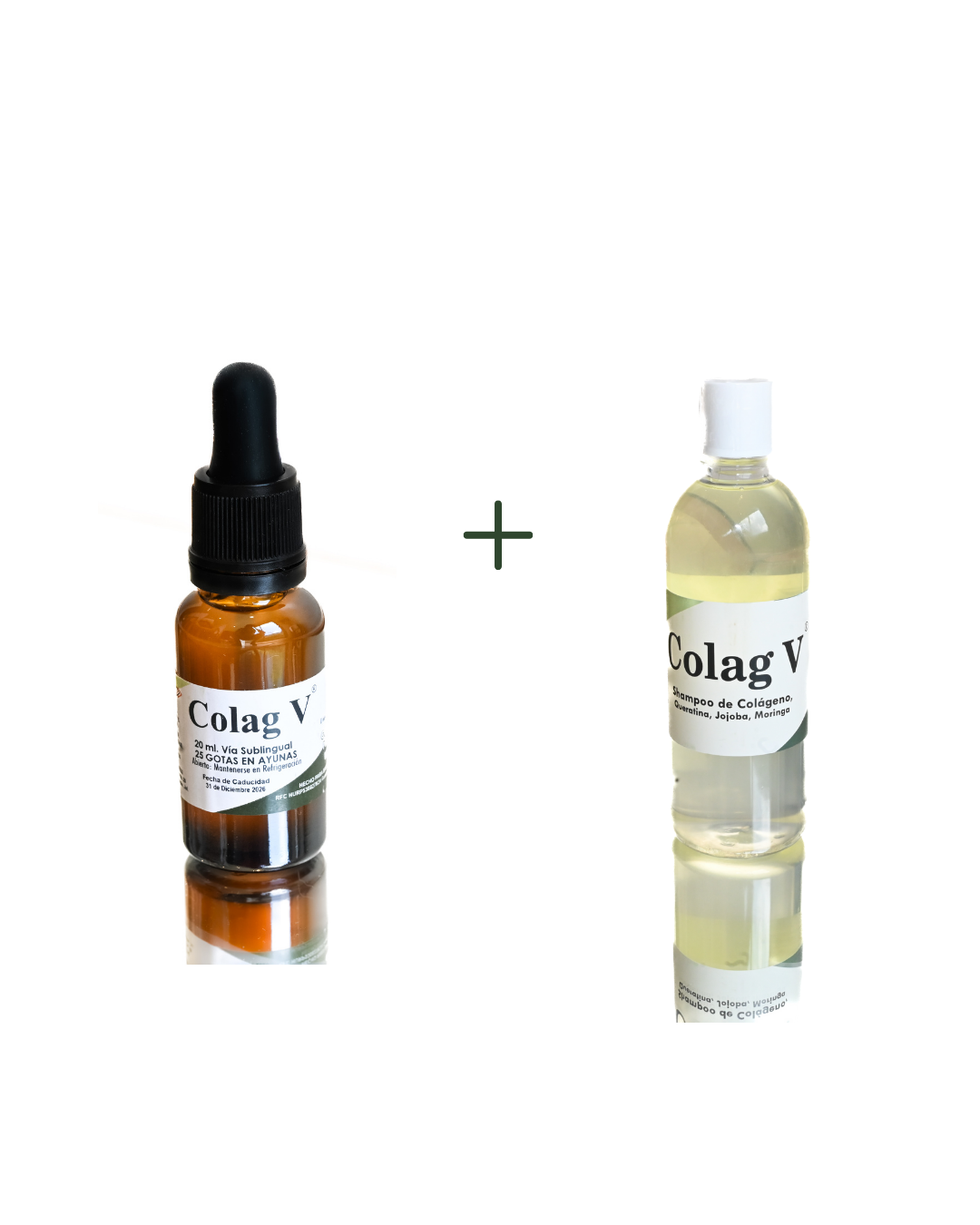 PROMO Colag V Sublingual + Shampoo con Colágeno | Fortaleza capilar y energía activa