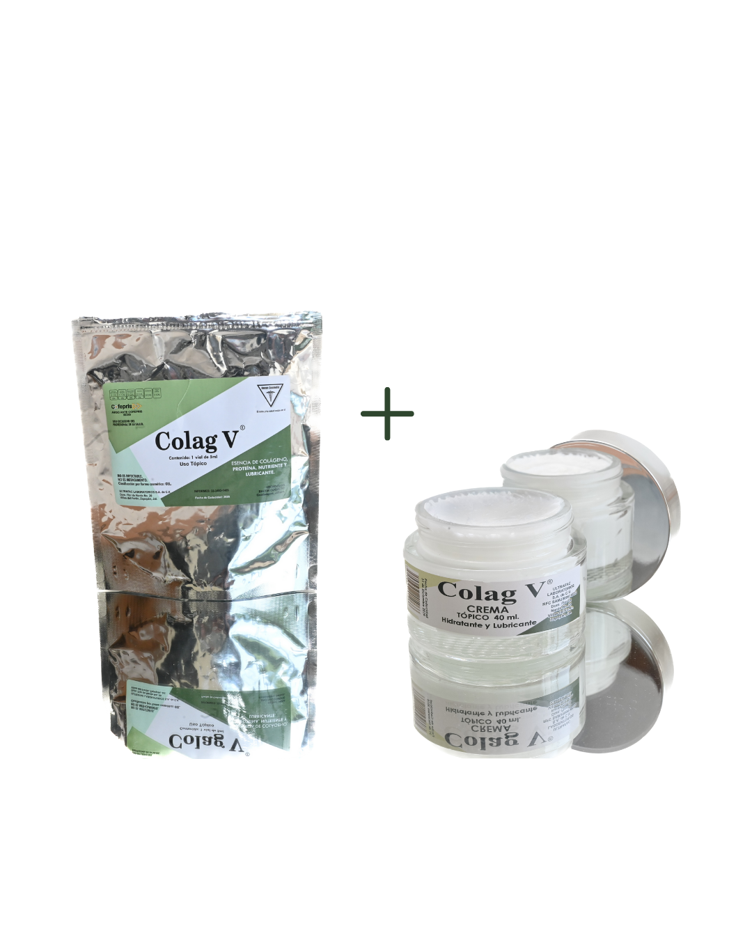 PROMO Colag V Vaginal/Rectal + Crema con Colágeno | Firmeza facial y recuperación celular