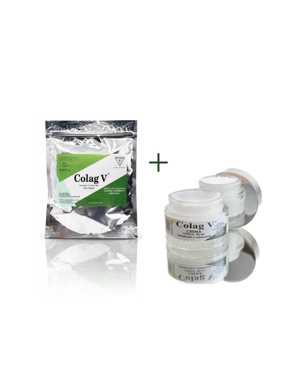 PROMO Colag V Vaginal/Rectal + Crema con Colágeno | Firmeza facial y recuperación celular