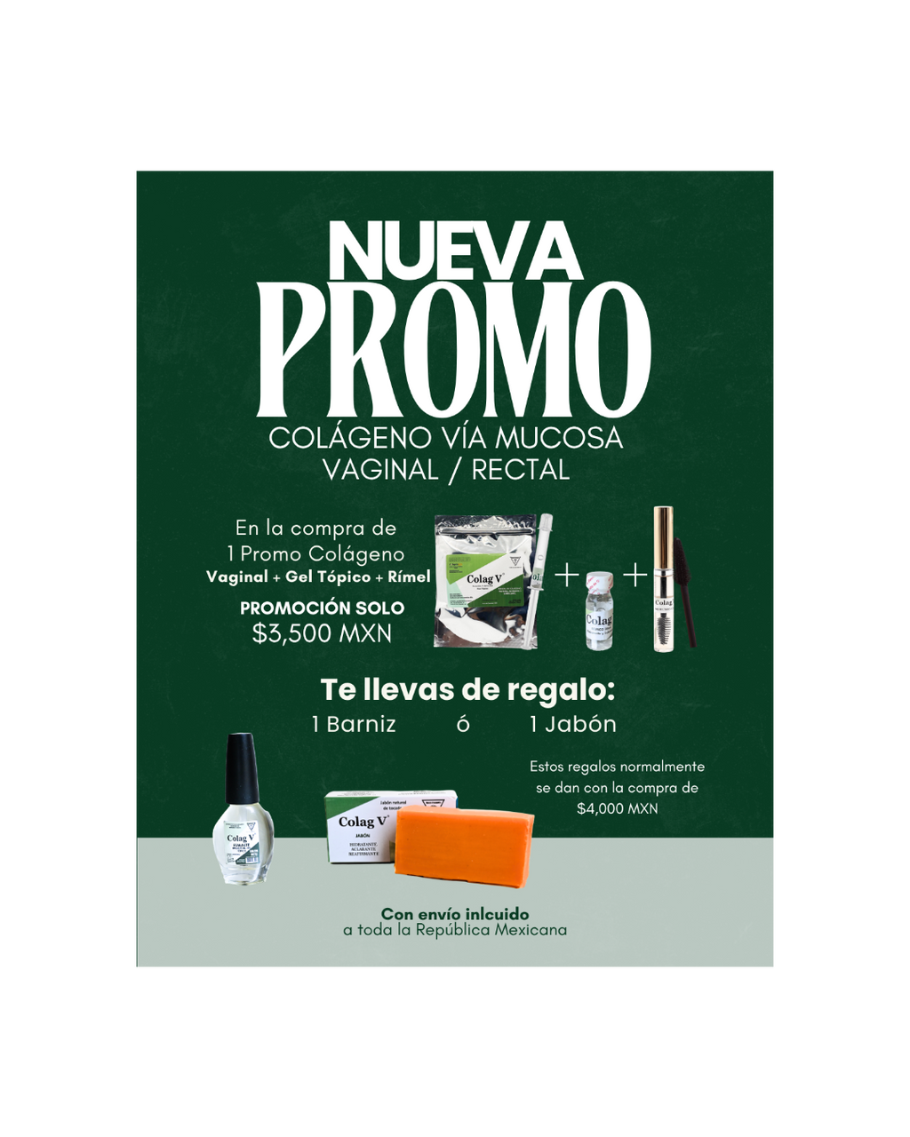 PROMO Colágeno Vía Mucosa + Gel Tópico + Rímel | Regeneración y Cuidado Integral