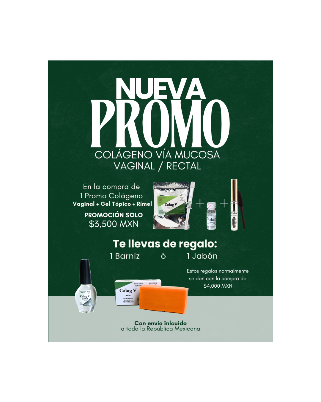 PROMO Colágeno Vía Mucosa + Gel Tópico + Rímel | Regeneración y Cuidado Integral