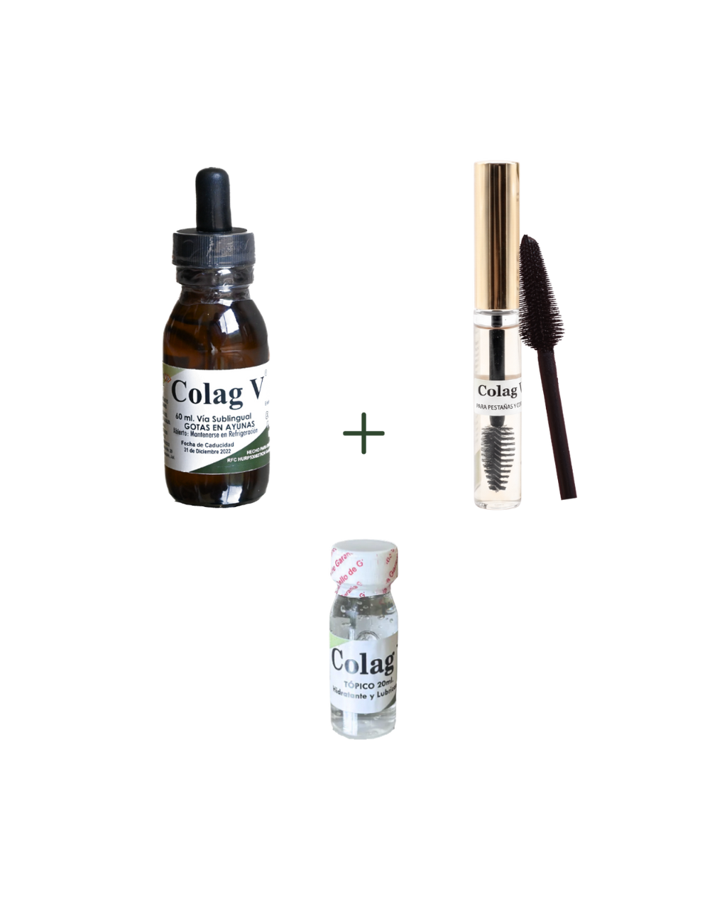 PROMO Colágeno Sublingual + Gel Tópico + Rímel | Cuidado Integral y Mirada Radiante